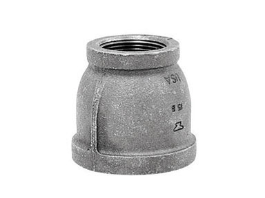 3/4 x 1/2" Black Coupling