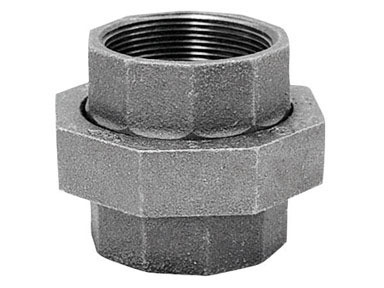 3/4" Black Union