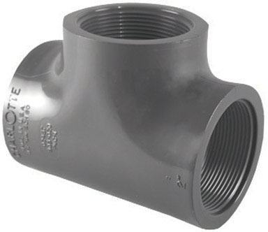 TEE SCH80 PVC 1/2"FPT