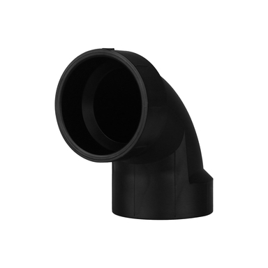 Charlotte Pipe 1-1/2 in. Hub  T X 1-1/2 in. D Hub  ABS 90 Degree Elbow
