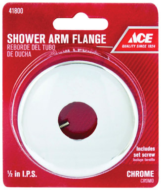 1/2" Ace Flange Shower Arm Cr