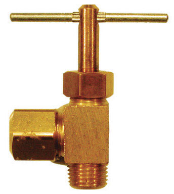 VALVE ANGLE 1/4X1/4"BR