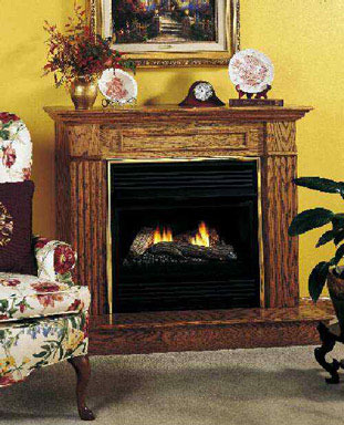 OAK MANTEL - 26" FIREBOX