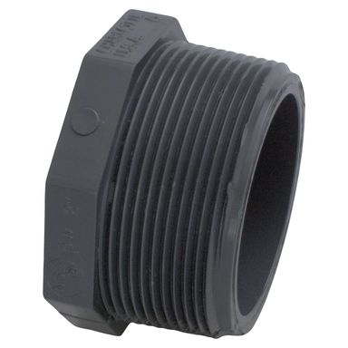 3/4" PVC SCH80 MPT Plug
