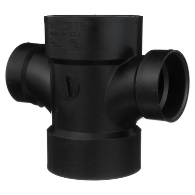 TEE SAN ABS 3X3X2X2"HUBS