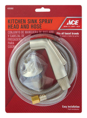 Ace For Universal Brushed Nickel Faucet Sprayer with Hose