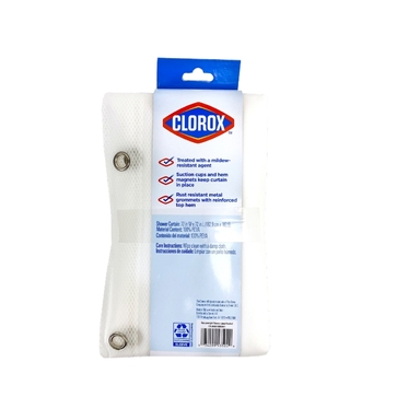 Clorox Shower Liner 72" Clr