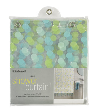 SHOWER CURTAIN GLEE CLEAR/RAIN