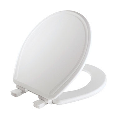 SELF CLOSING RND TOILET SEAT,WHT