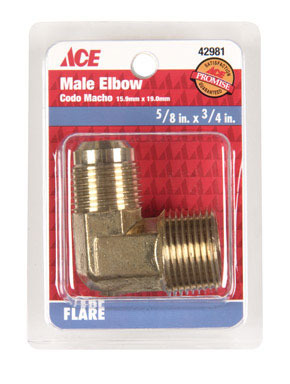 FLARE ELBOW 5/8X3/4MPT