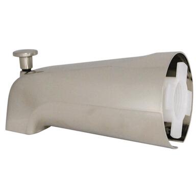Univ Nickel Tub Spout w/Diverter
