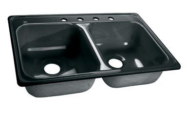 KITCHEN SINK 33"X22"BLK