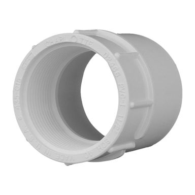Charlotte Pipe Schedule 40 1-1/2 in. Slip  T X 1-1/2 in. D FPT  PVC Adapter