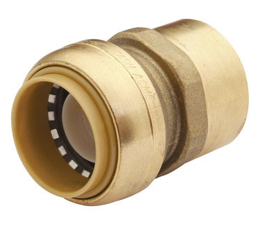 SharkBite 1 in. Push  T X 1 in. D FPT  Brass Connector