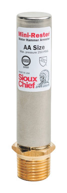 Sioux Chief MiniRester 1/2 in. MIP in. T X 1/2 in. D Closed in. Copper Water Hammer Arrester