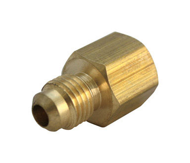 JMF Company 1/4 in. Flare  T X 1/4 in. D FPT  Brass Adapter