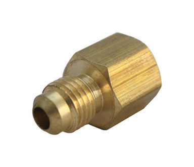 JMF Company 3/8 in. Flare  T X 3/4 in. D FPT  Brass Adapter