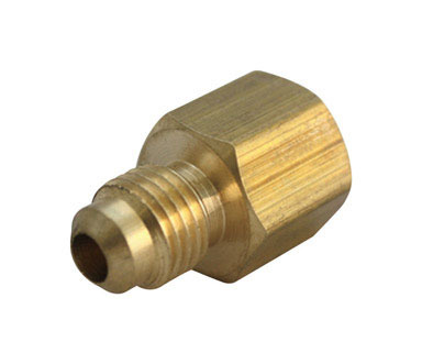 JMF Company 1/2 in. Flare  T X 3/8 in. D FPT  Brass Adapter