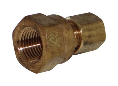 JMF Company 1/4 in. Compression  T X 1/4 in. D FPT  Brass Adapter