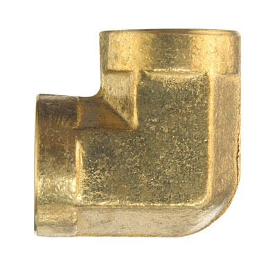 JMF Company 1/4 in. FPT  T X 1/4 in. D FPT  Brass 90 Degree Elbow