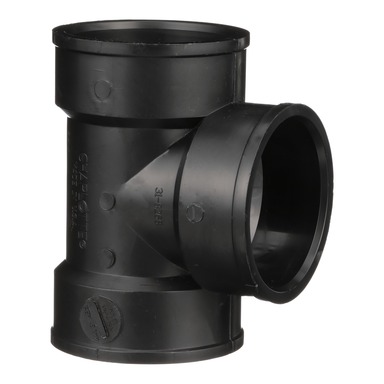 TEE VENT ABS 3" HXHXH