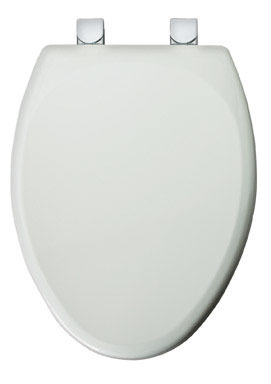 Toilet Seat Elng Wh/chrm