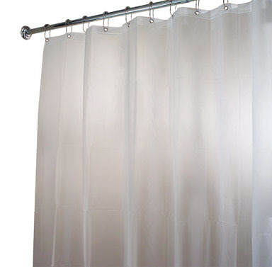 iDesign 72 in. H X 84 in. W Frosted Eva Shower Curtain Liner Vinyl