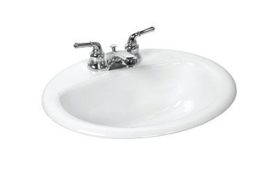 SINK LAV 20X17 OVL WHITE