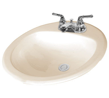 SINK LAV 19" RND BONE