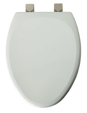 TOILET SEAT ELNG WH BNKL
