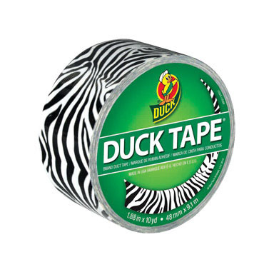 Duct Tape Zig-zag Zebra