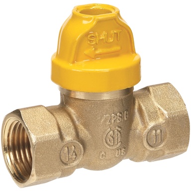 VALVE BALL GAS 3/4" LOCK