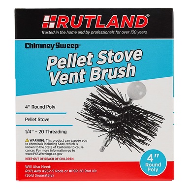 PELLET STOVE BRSH PLY 4"