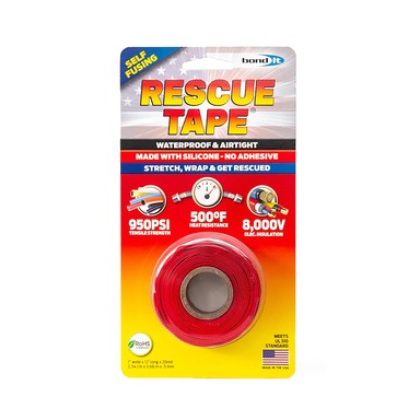 RESCUE TAPE 1" X 12' RED