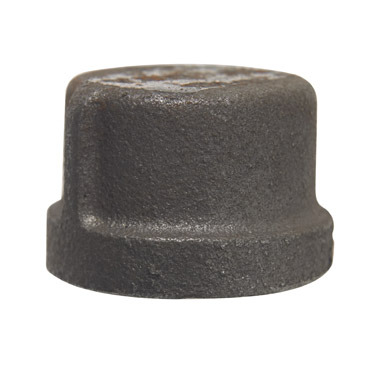 3/4" Black Pipe Cap