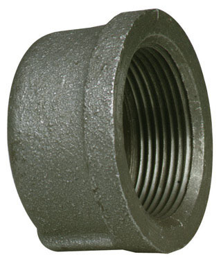 1-1/2" Black Pipe Cap