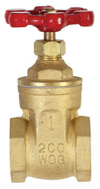 VALVE GATE BRASS 1" IPS