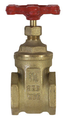 VALVE GATE BRASS1.25"IPS