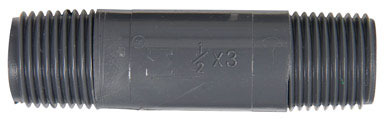 NIPPLE SCH80 PVC 1/2"X3"