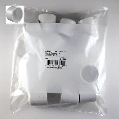 CAP PVC 1" SCH40 10 PK