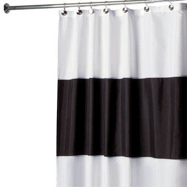 SHOWER CURTAIN - BLACK & WHITE