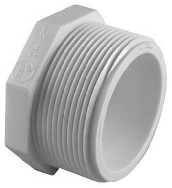 Charlotte Pipe Schedule 40 1-1/2 in. MPT  T X 1-1/2 in. D FPT  PVC Plug
