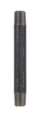 1/2 x 10" Black Nipple