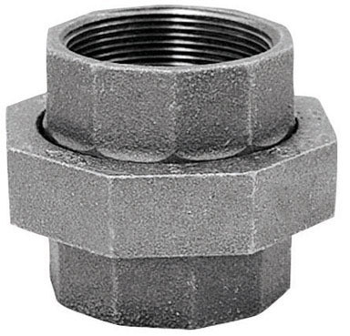3/8" Black Union