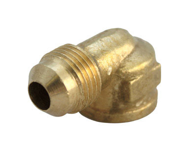 JMF Company 1/2 in. Flare  T X 1/2 in. D FPT  Brass 90 Degree Elbow