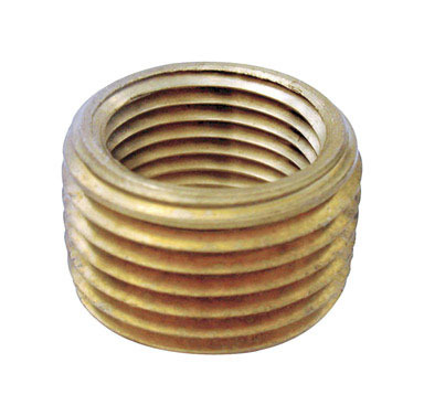 JMF Company 1/2 in. MPT  T X 3/8 in. D FPT  Brass Pipe Face Bushing
