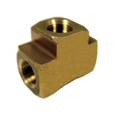 BRASS TEE 1/2"X3/8"D FPT