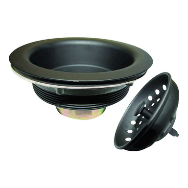 SINK STRAINER 4-1/2"BLK