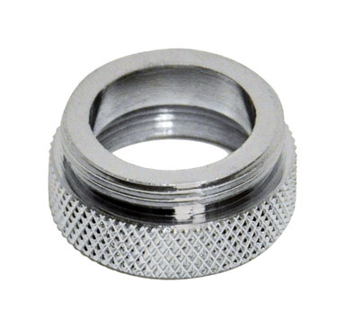 Danco Dual Thread 3/4 in.-27F x 55/64 in.-27M Chrome Aerator Adapter