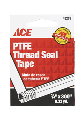 Ace White 3/4 in. W X 300 in. L Thread Seal Tape
